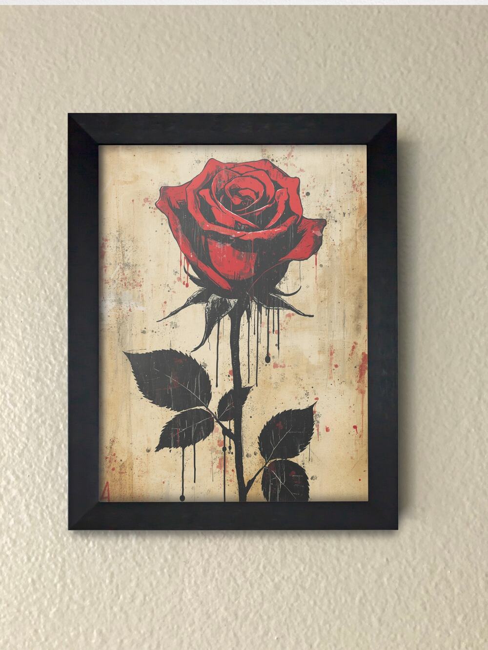 Bleeding Rose Wall Art